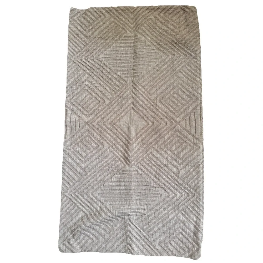 Pottery Barn Sweet July Geo Cotton Reversible King Sham 36x20
